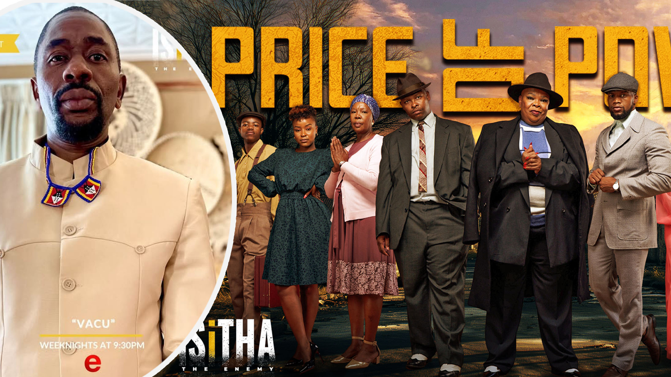 Msunduza-born actor Nqaba Tsela was introduced as Vacu on ‘Isitha’. (Courtesy pics)